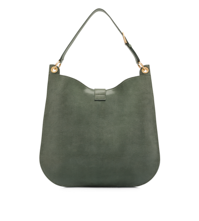 LIZARD-EFFECT SUEDE LEATHER TARA LARGE CROSSBODY image number 2