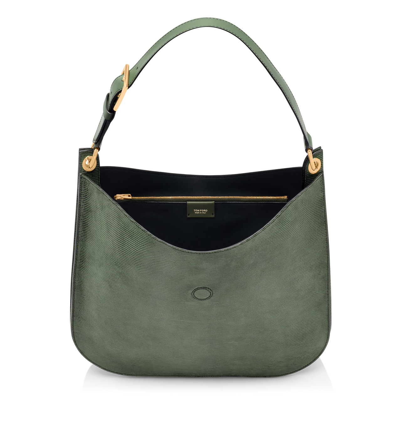 LIZARD-EFFECT SUEDE LEATHER TARA LARGE CROSSBODY image number 3