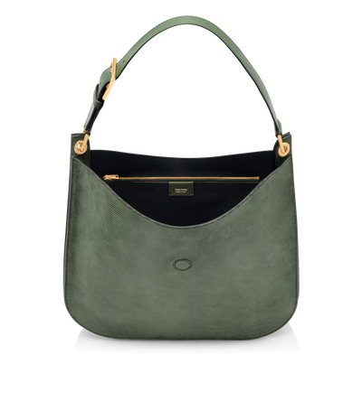LIZARD-EFFECT SUEDE LEATHER TARA LARGE CROSSBODY image number 3