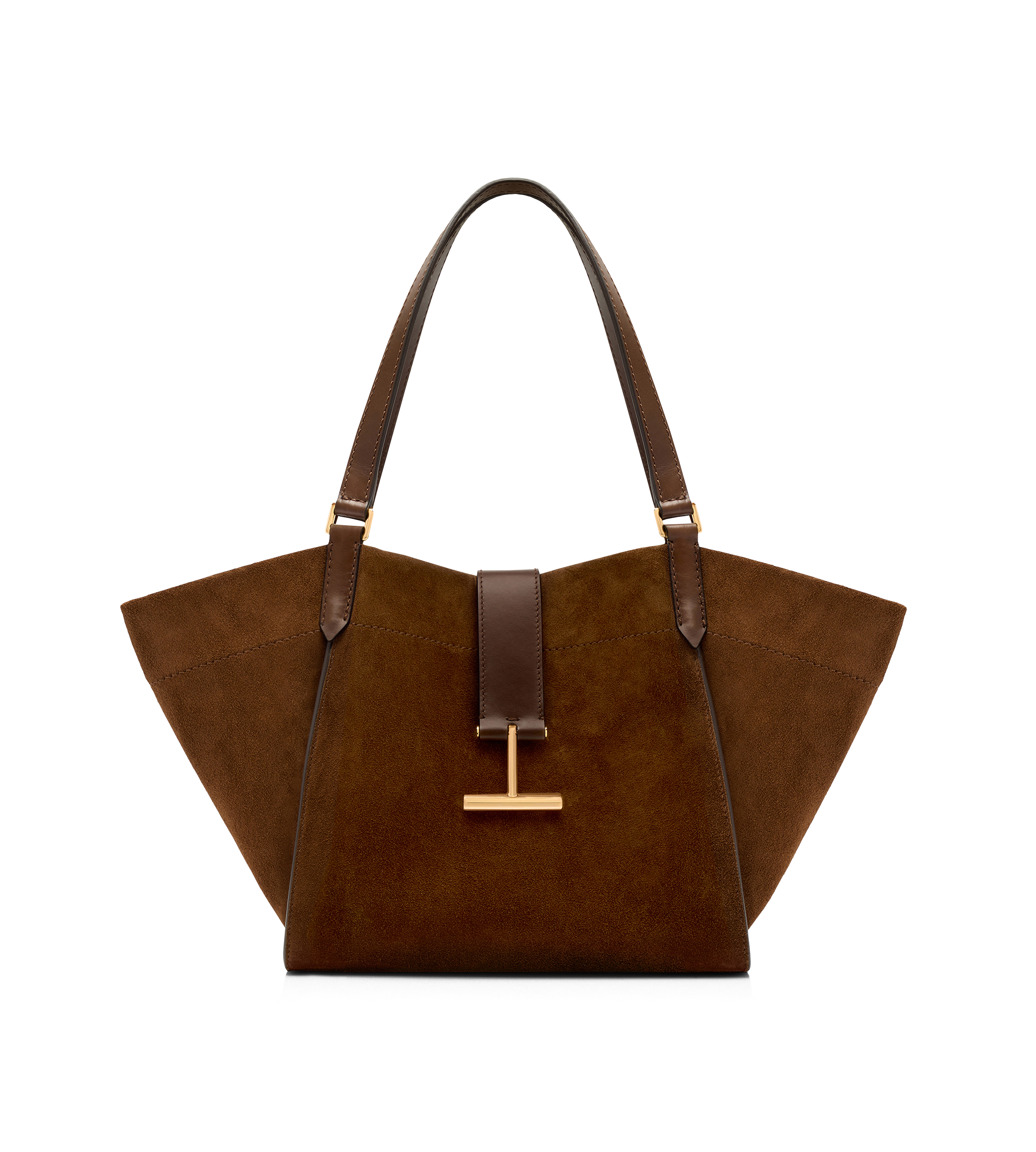 SUEDE AND LEATHER TARA MEDIUM TOTE | Tom Ford Fashion