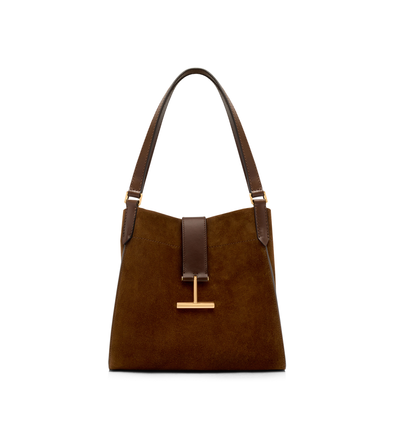 SUEDE AND LEATHER TARA MEDIUM TOTE image number 6