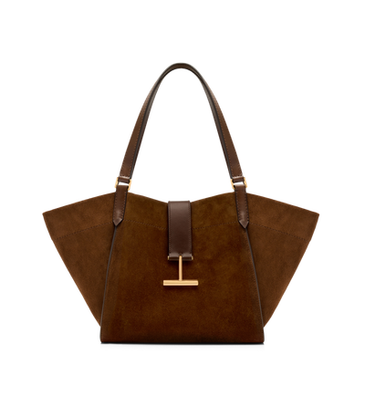 SUEDE AND LEATHER TARA MEDIUM TOTE image number 0