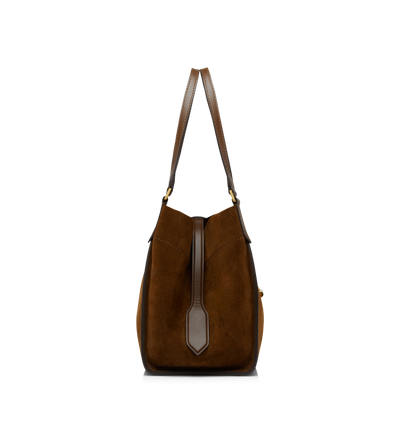 SUEDE AND LEATHER TARA MEDIUM TOTE | Tom Ford Fashion