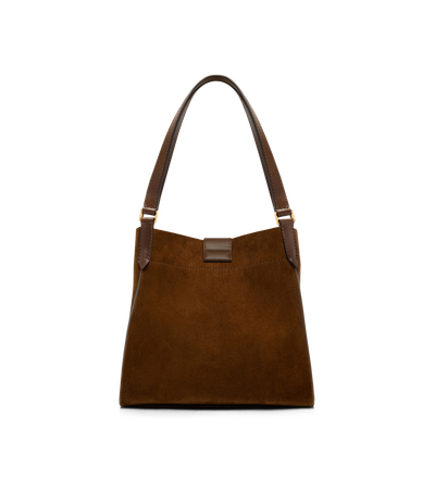 SUEDE AND LEATHER TARA MEDIUM TOTE | TOM FORD Fashion