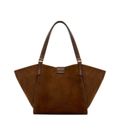 SUEDE AND LEATHER TARA MEDIUM TOTE image number 2