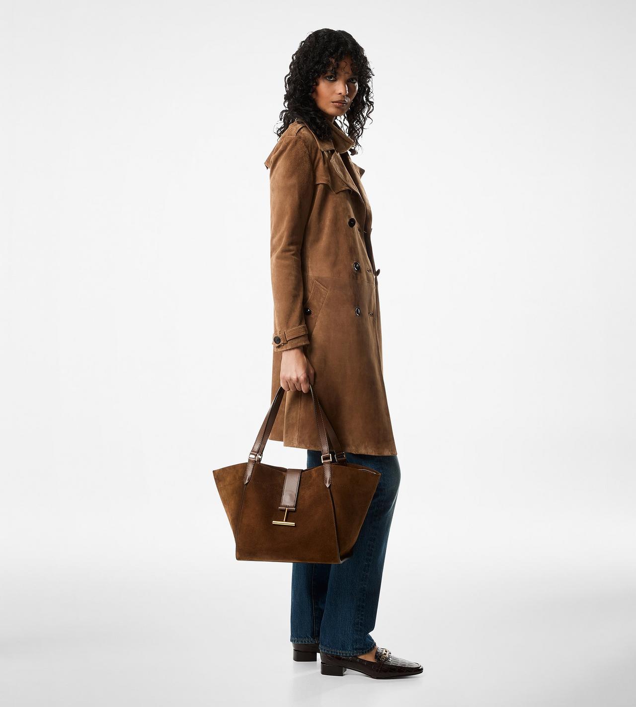 【関税&送料込】Tom Ford Multicolor Leather And Suede Terenc SUEDE AND LEATHER TARA MEDIUM TOTE | Tom Ford Fashion