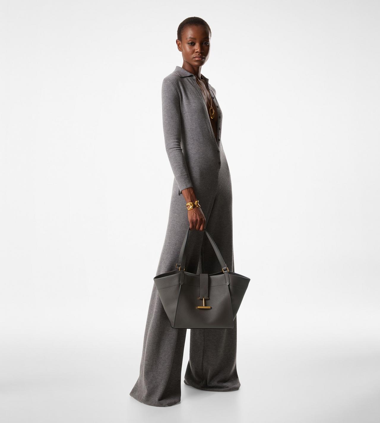 GRAIN LEATHER TARA MEDIUM TOTE image number 4