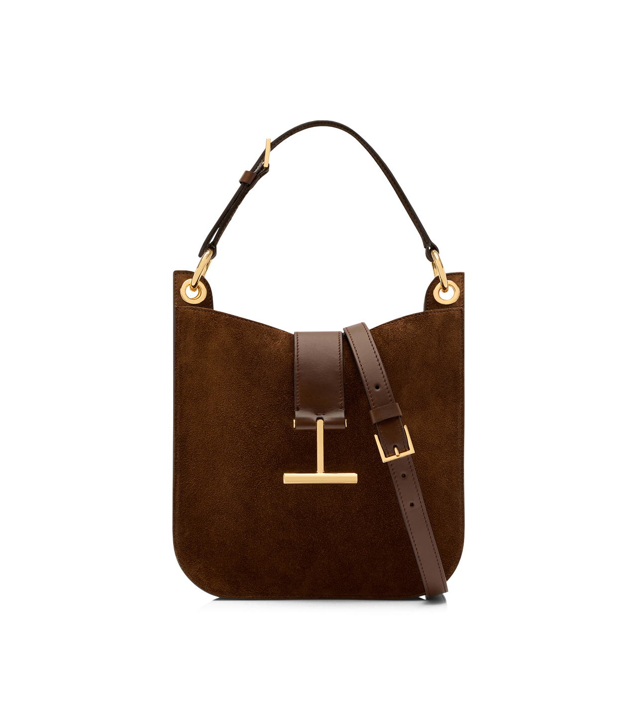 SUEDE LEATHER AND SMOOTH LEATHER TARA SMALL CROSSBODY image number 0