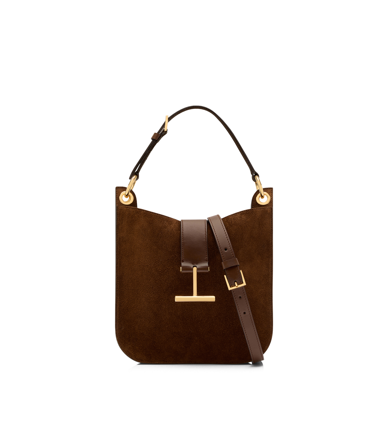 SUEDE LEATHER AND SMOOTH LEATHER TARA SMALL CROSSBODY image number 0