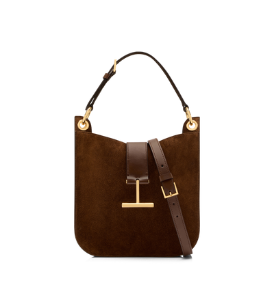 SUEDE LEATHER AND SMOOTH LEATHER TARA SMALL CROSSBODY image number 0