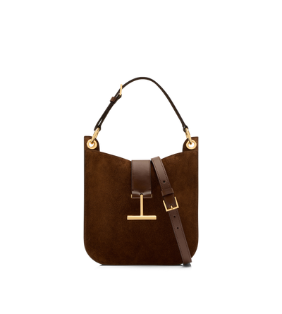 SUEDE LEATHER AND SMOOTH LEATHER TARA SMALL CROSSBODY image number 0