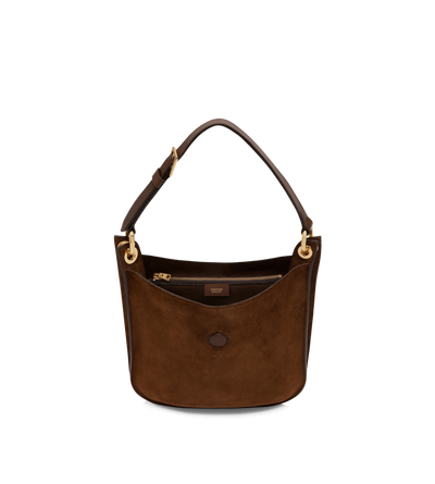 SUEDE LEATHER AND SMOOTH LEATHER TARA SMALL CROSSBODY image number 3