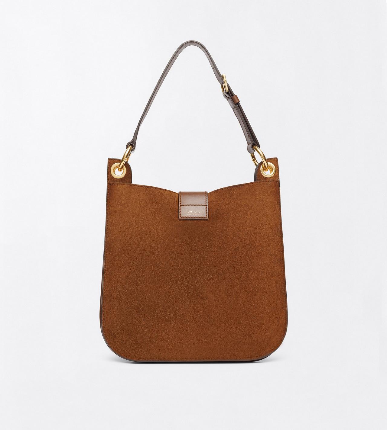 TOM FORD LEATHER WHISKY SUEDE LEATHER AND SMOOTH LEATHER TARA SMALL CROSSBODY