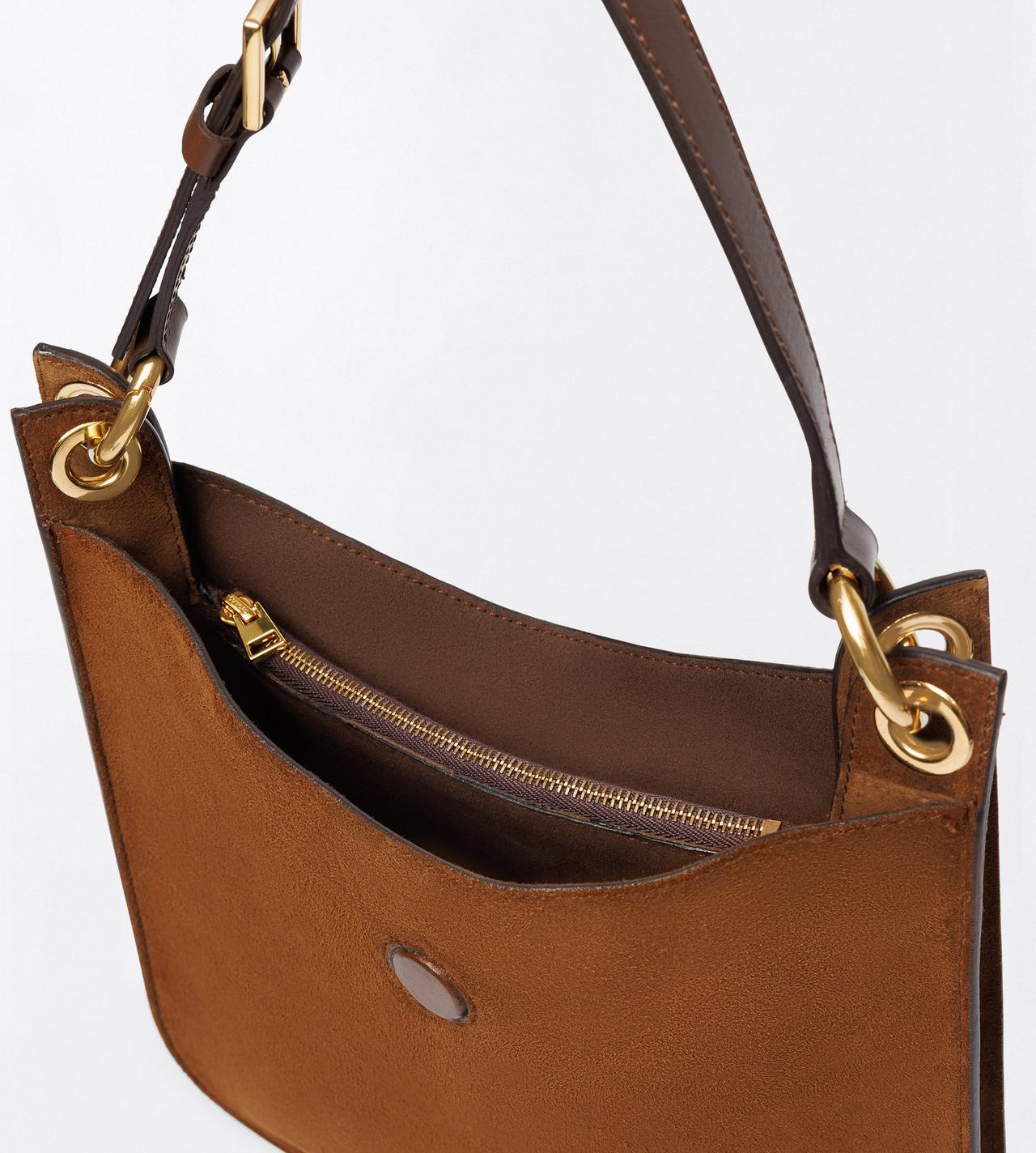 TOM FORD LEATHER WHISKY SUEDE LEATHER AND SMOOTH LEATHER TARA SMALL CROSSBODY