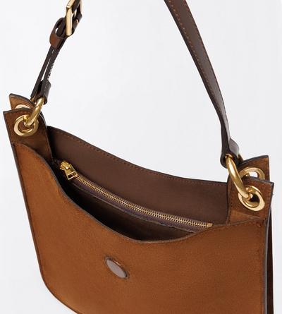 TOM FORD LEATHER WHISKY SUEDE LEATHER AND SMOOTH LEATHER TARA SMALL CROSSBODY