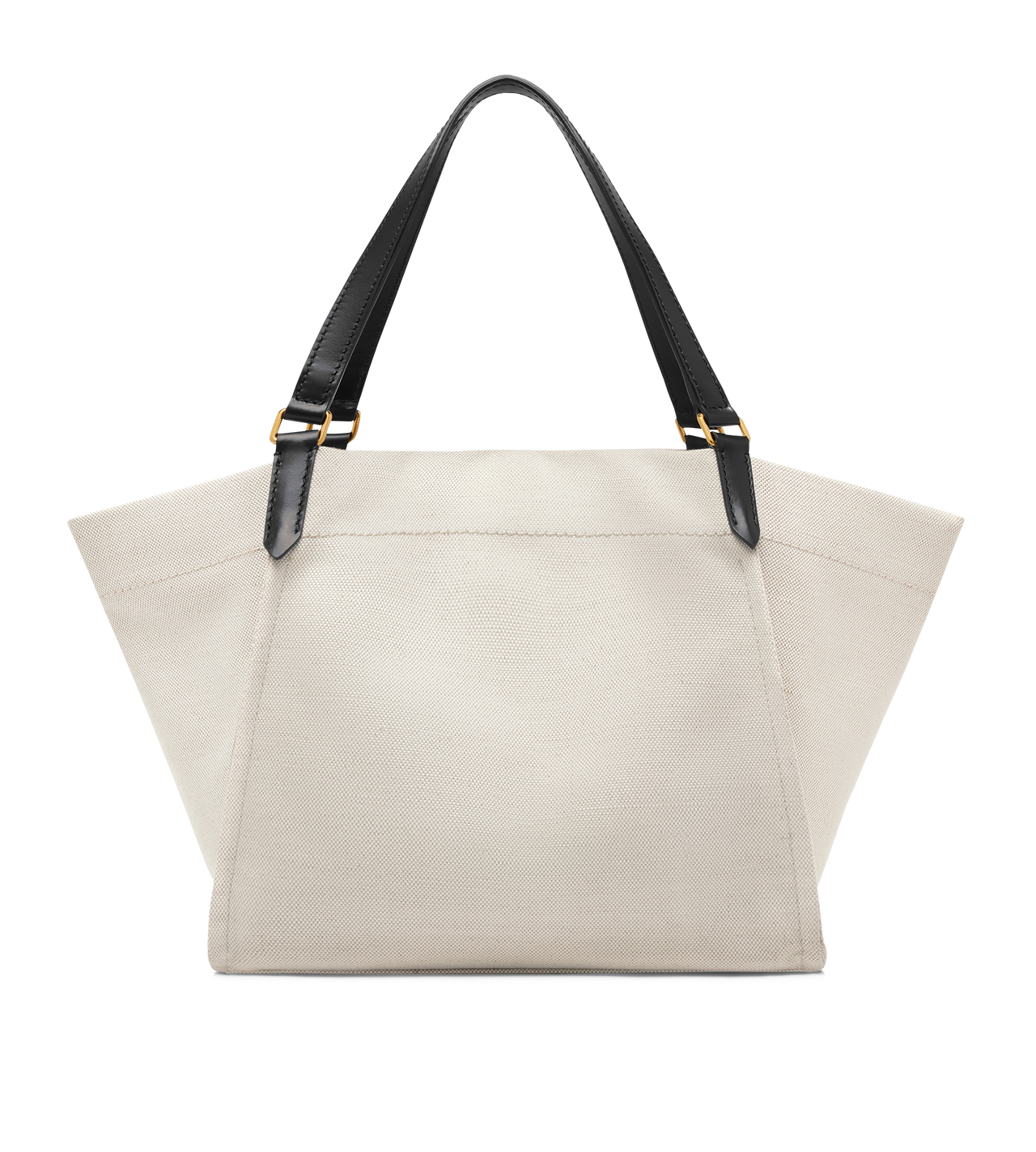 COTTON CANVAS AND SMOOTH LEATHER AMALFI LARGE TOTE image number 3
