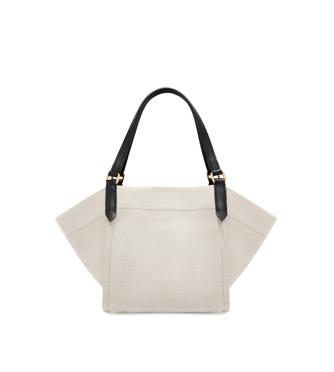 COTTON CANVAS AND SMOOTH LEATHER AMALFI SMALL TOTE image number 2