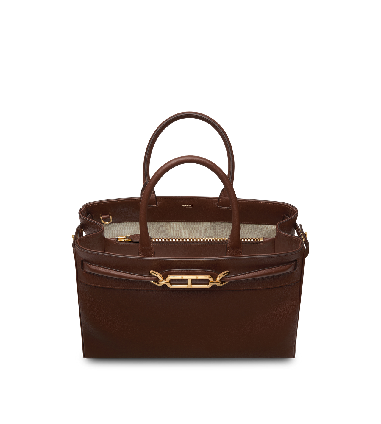 GRAIN LEATHER LARGE TOP HANDLE image number 3