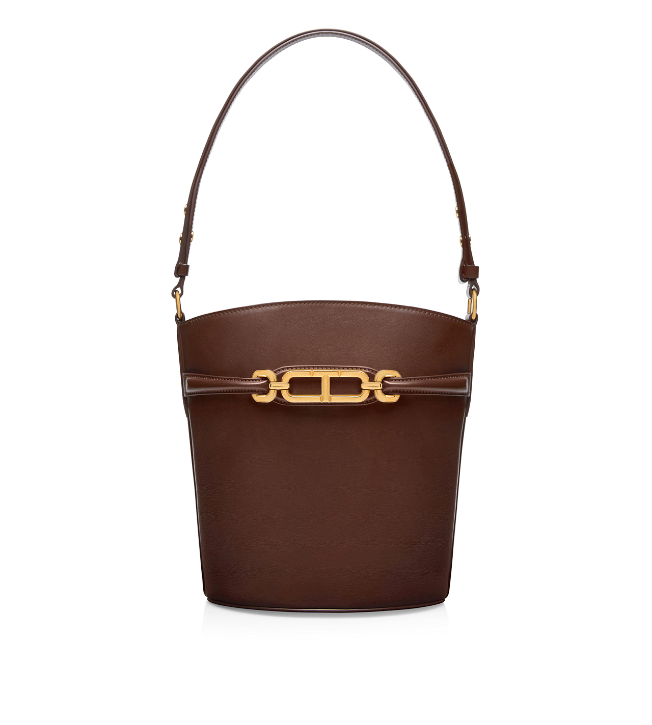 PALMELLATO-EFFECT LEATHER WHITNEY MEDIUM BUCKET BAG image number 0