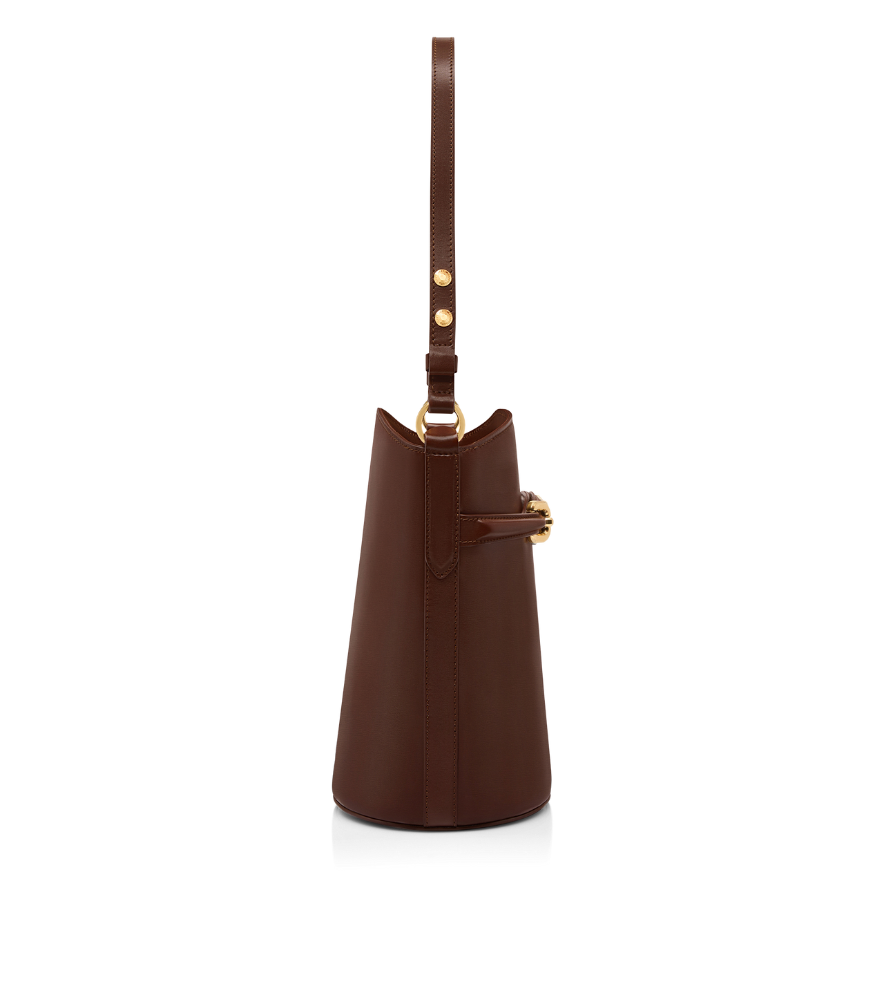 PALMELLATO-EFFECT LEATHER WHITNEY MEDIUM BUCKET BAG image number 1