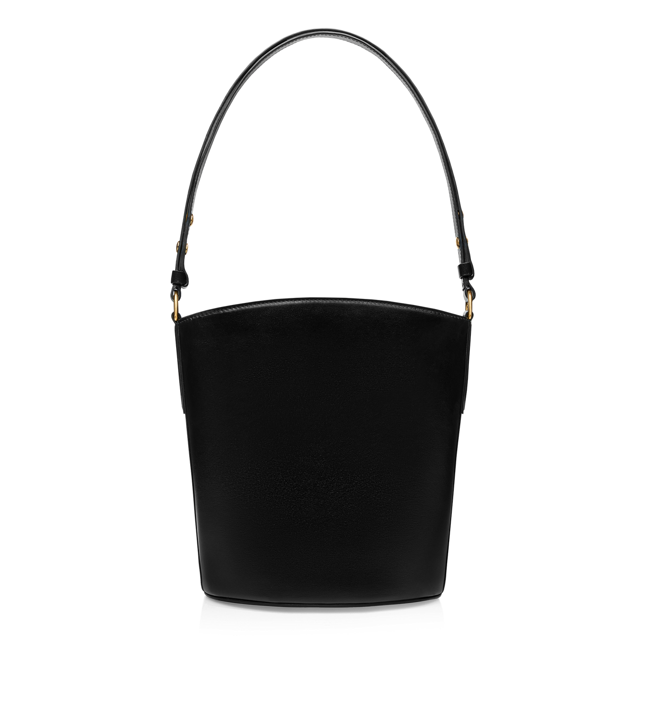 PALMELLATO-EFFECT LEATHER MEDIUM BUCKET BAG image number 2