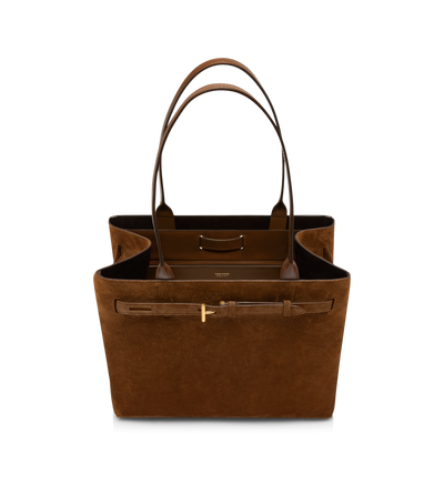SUEDE LEATHER AUDREY MEDIUM TOTE image number 3