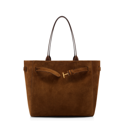 TOM FORD LEATHER WHISKY SUEDE LEATHER AUDREY MEDIUM TOTE