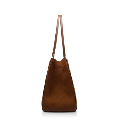 TOM FORD LEATHER WHISKY SUEDE LEATHER AUDREY MEDIUM TOTE