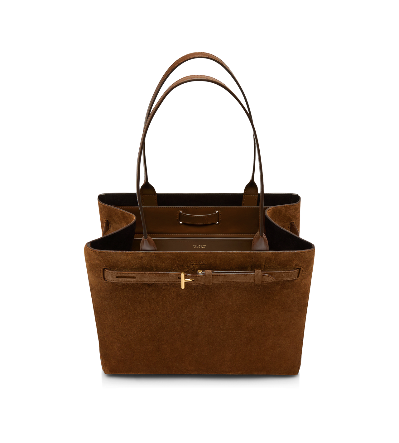 TOM FORD LEATHER WHISKY SUEDE LEATHER AUDREY MEDIUM TOTE