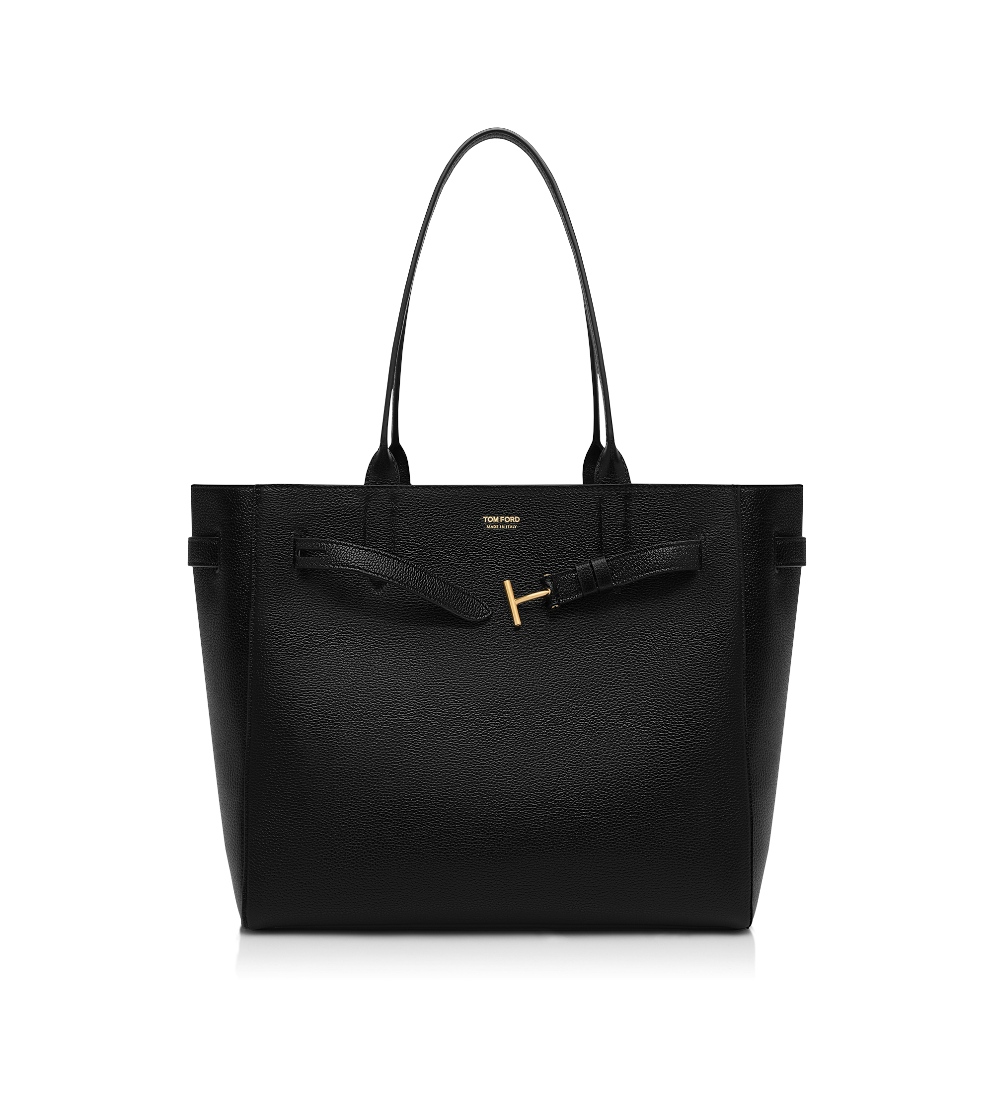 TOM FORD AUDREY ミディアム グレインレザー トートバッグ TOM FORD Audrey Medium Black Grain Leather Tote Bag New And