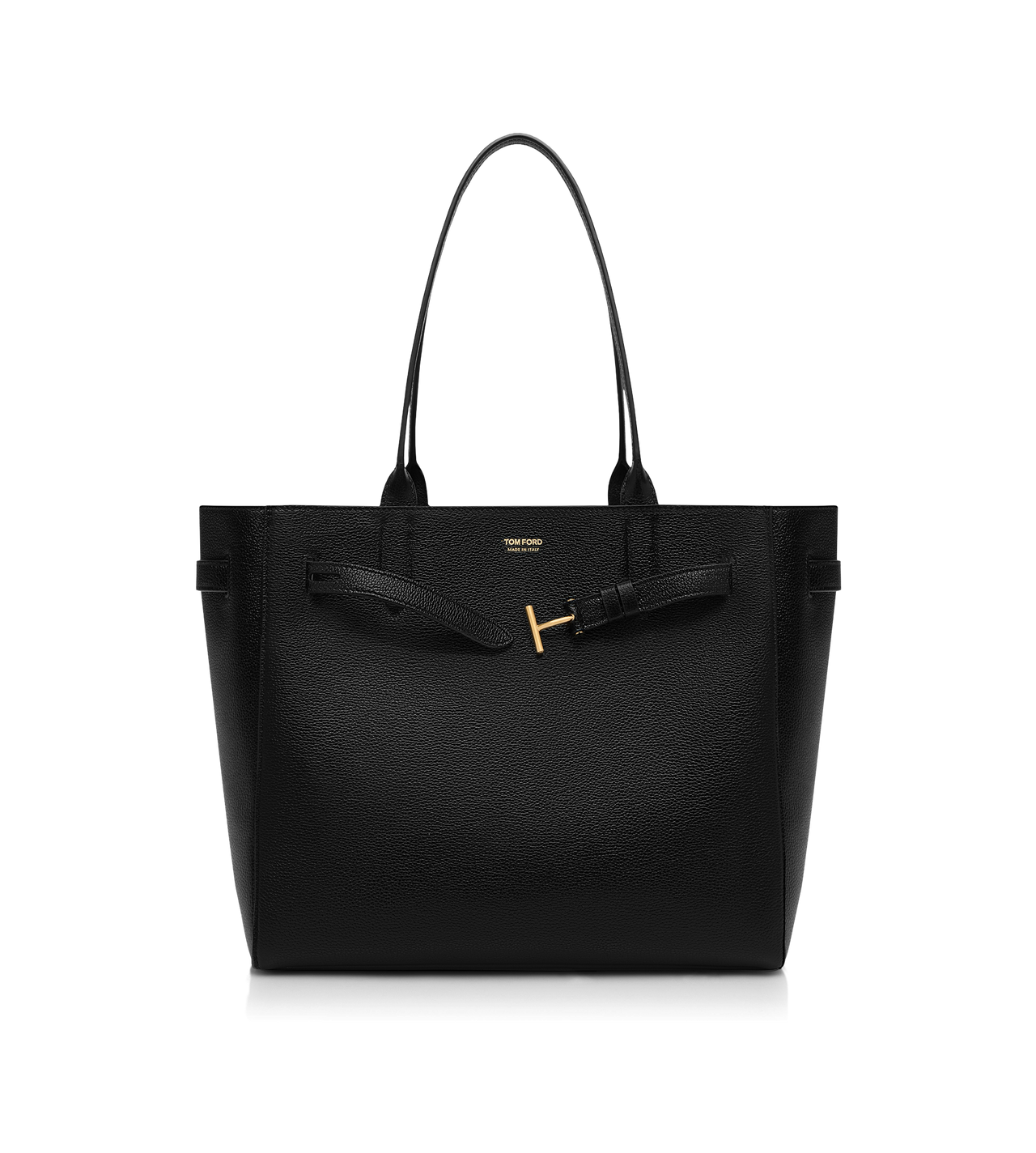 TOM FORD LEATHER BLACK GRAIN LEATHER AUDREY MEDIUM TOTE