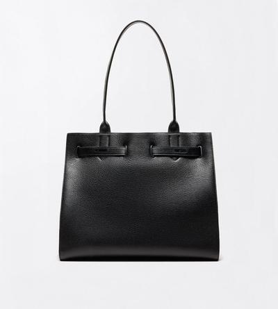 TOM FORD LEATHER BLACK GRAIN LEATHER AUDREY MEDIUM TOTE