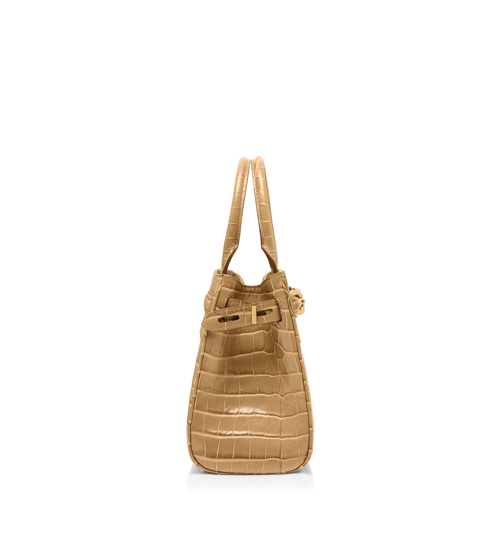 PRINTED CROCODILE LEATHER SMALL TOP HANDLE