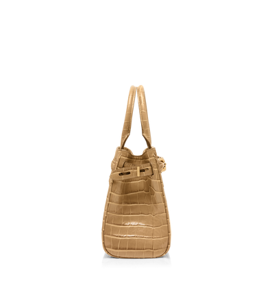 PRINTED CROCODILE LEATHER SMALL TOP HANDLE image number 1