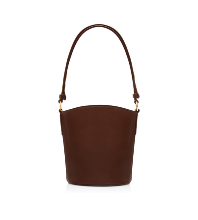 PALMELLATO-EFFECT LEATHER WHITNEY SMALL BUCKET BAG image number 2