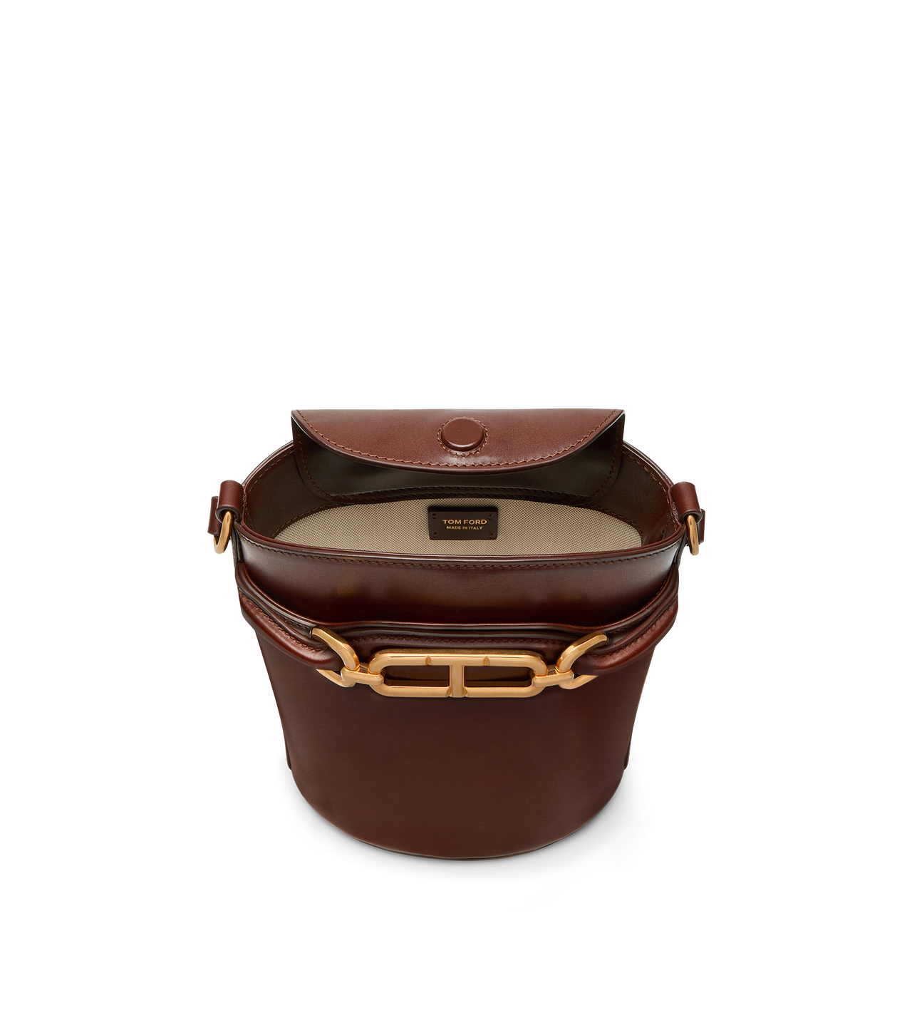 PALMELLATO-EFFECT LEATHER WHITNEY SMALL BUCKET BAG image number 3