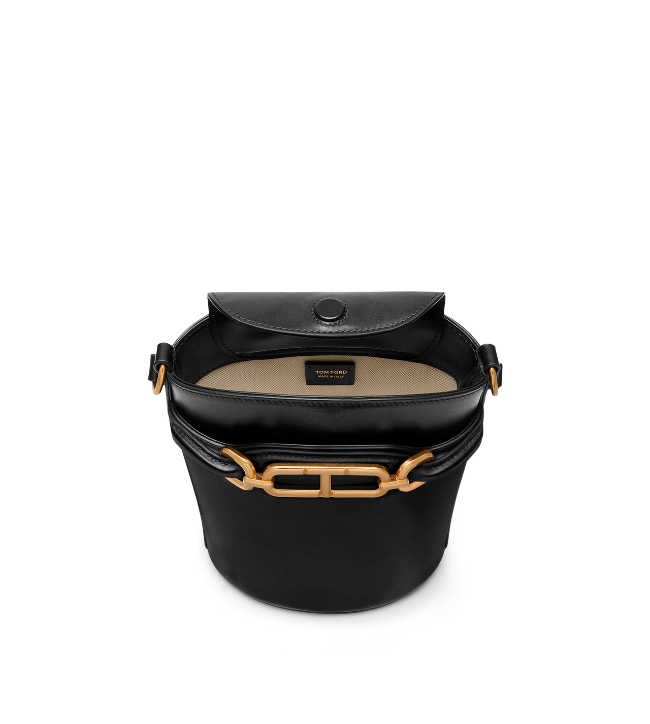 PALMELLATO-EFFECT LEATHER WHITNEY SMALL BUCKET BAG image number 3