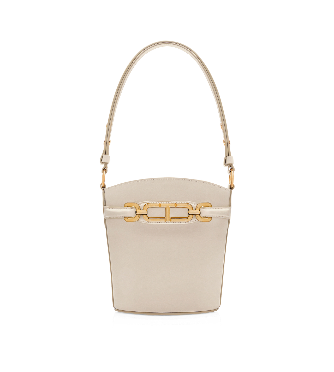 PALMELLATO-EFFECT LEATHER WHITNEY SMALL BUCKET BAG image number 0