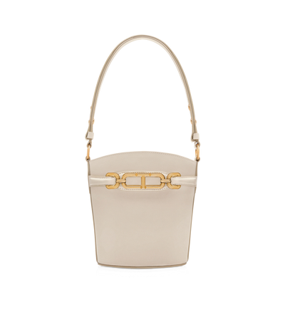 PALMELLATO-EFFECT LEATHER WHITNEY SMALL BUCKET BAG image number 0