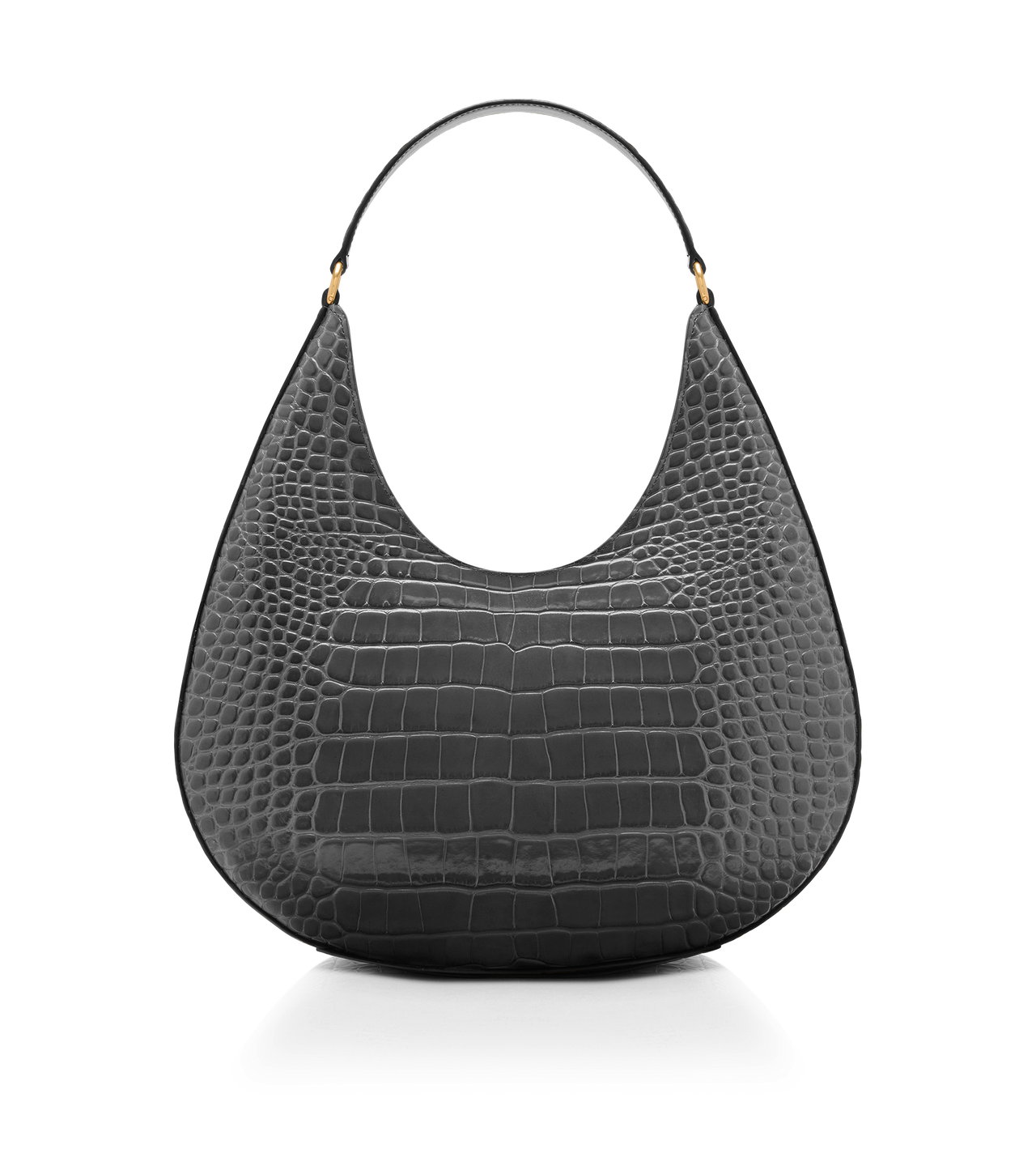 STAMPED CROCODILE LEATHER WHITNEY LARGE HOBO image number 2