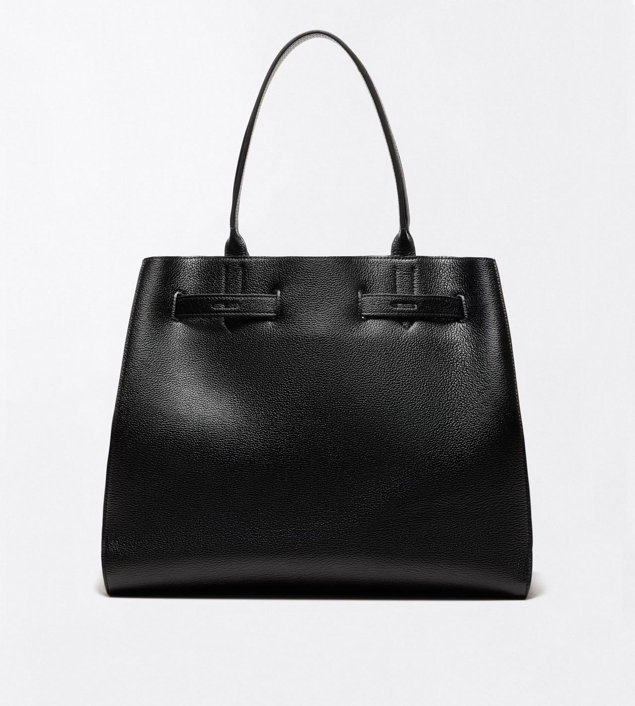 TOM FORD LEATHER BLACK GRAIN LEATHER AUDREY LARGE TOTE