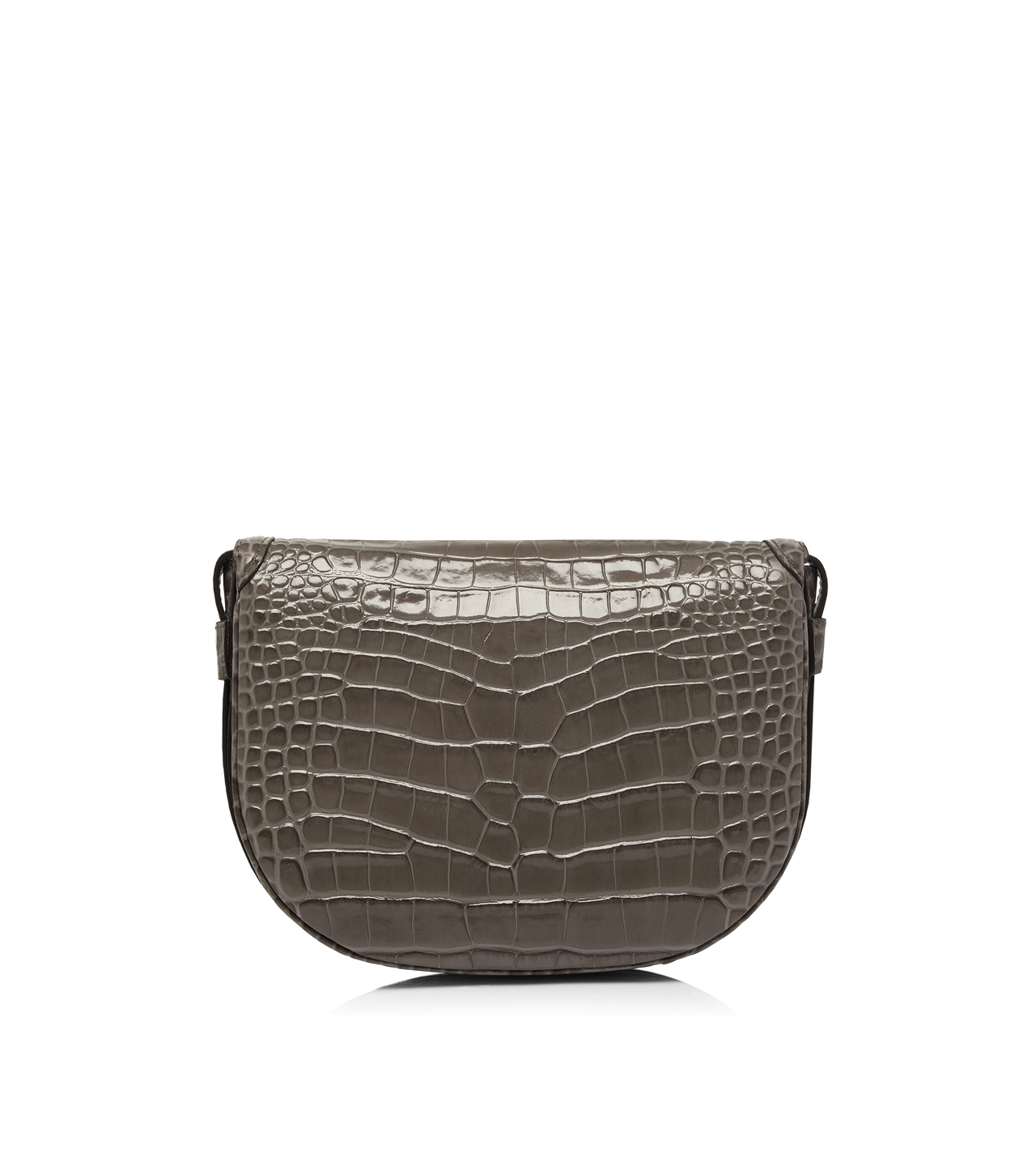 SHINY STAMPED CROCODILE LEATHER WALLIS CROSSBODY BAG image number 2