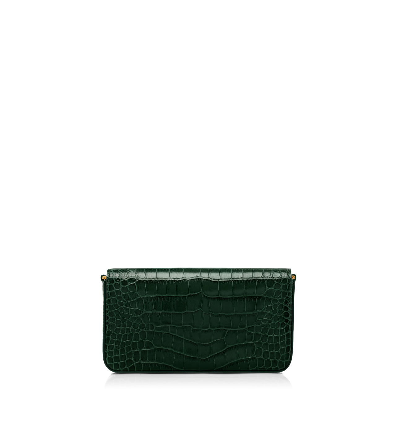 SHINY STAMPED CROCODILE LEATHER WALLIS MINI BAG image number 2