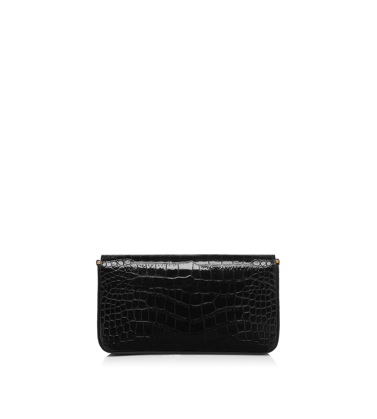 SHINY STAMPED CROCODILE LEATHER WALLIS MINI BAG image number 2