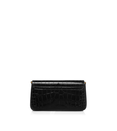 SHINY STAMPED CROCODILE LEATHER WHITNEY MINI BAG image number 2