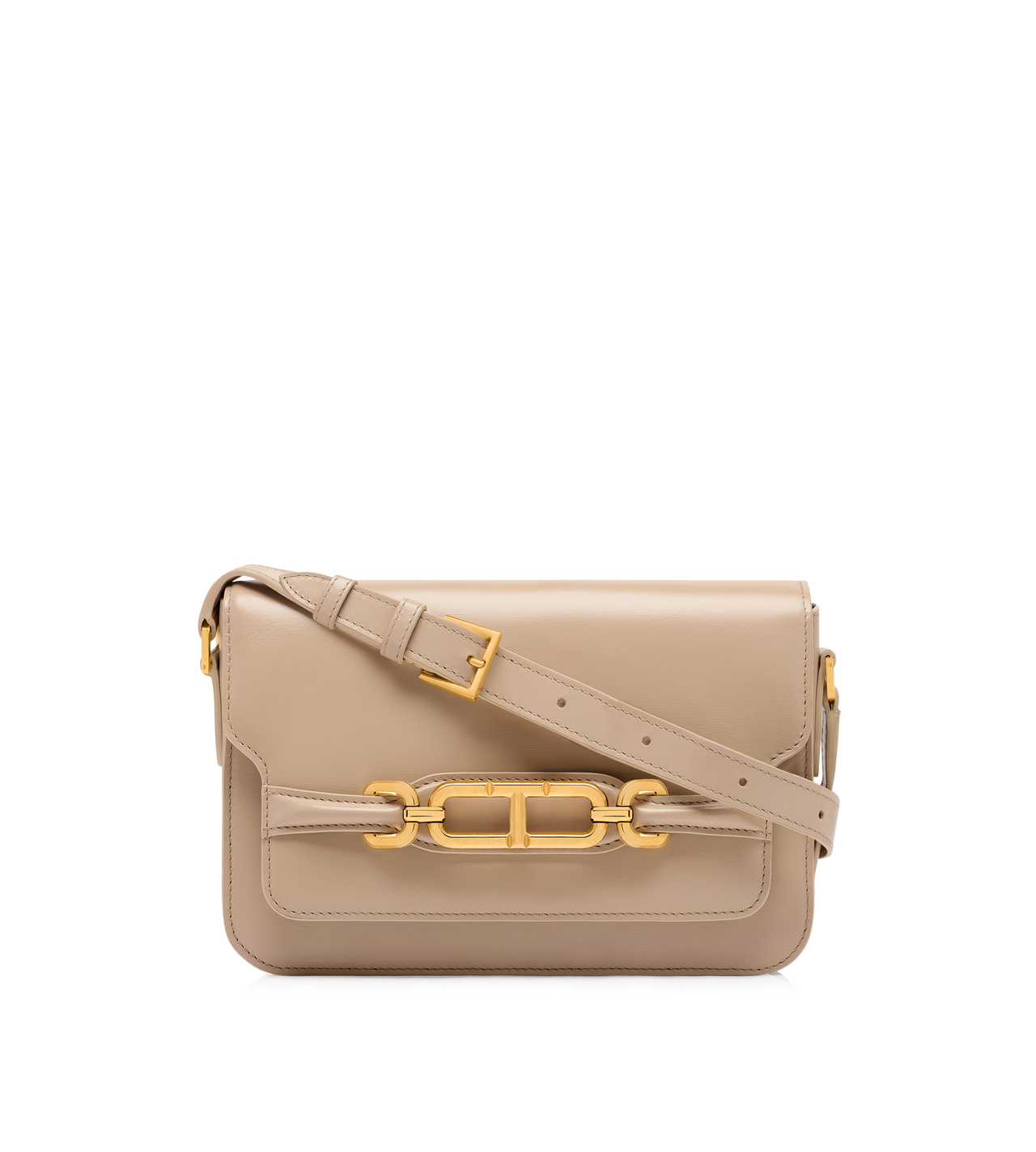 PALMELLATO-EFFECT LEATHER MEDIUM SHOULDER BAG image number 0
