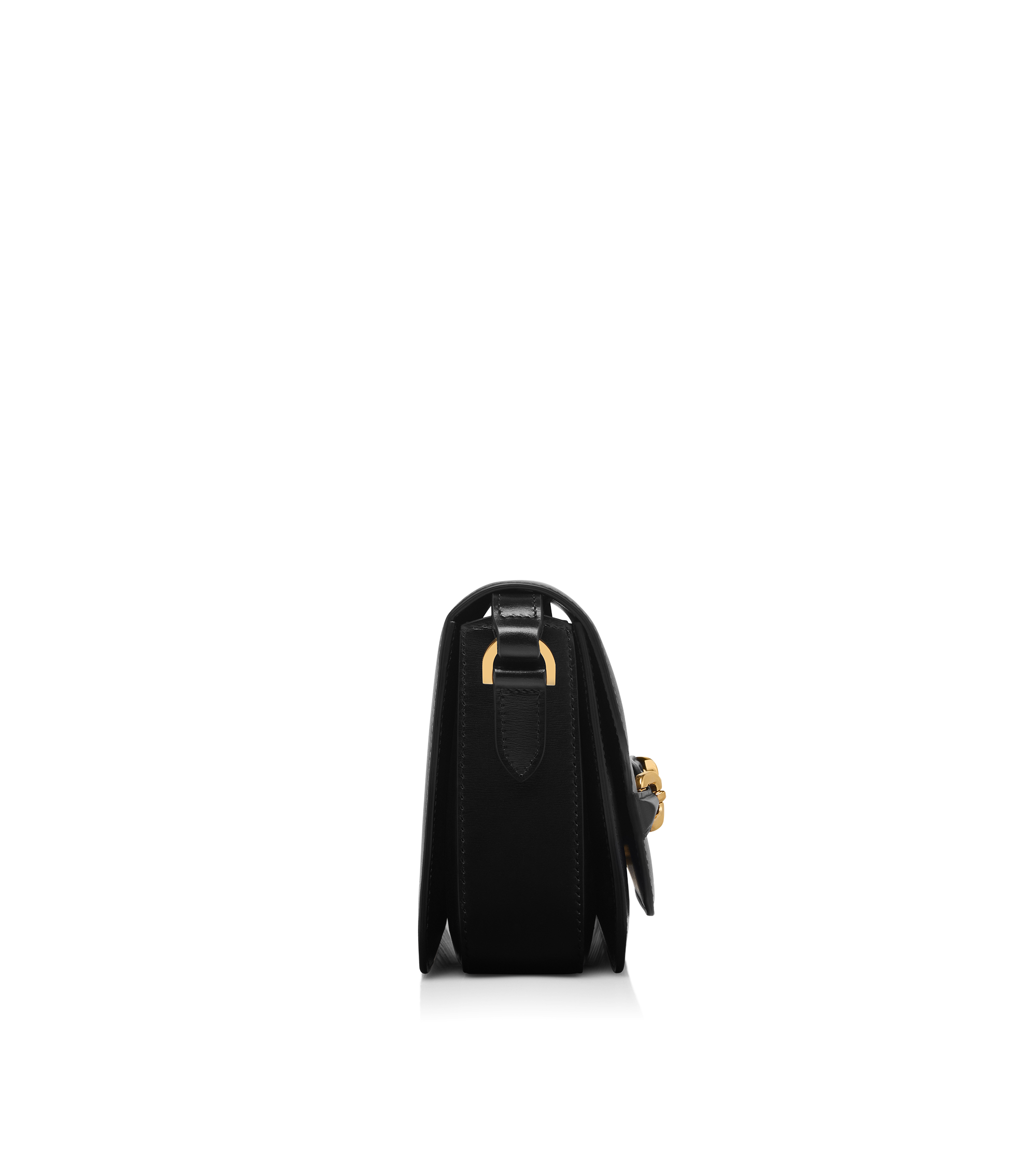PALMELLATO-EFFECT LEATHER MEDIUM SHOULDER BAG
