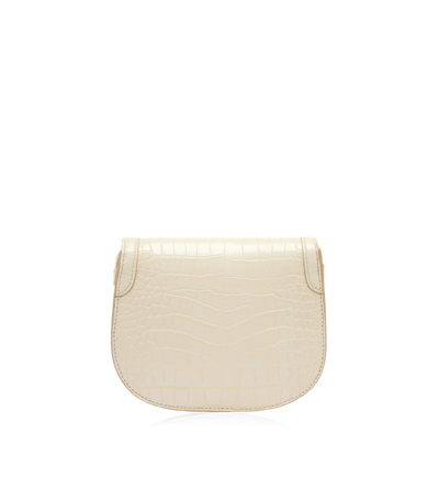 SHINY STAMPED CROCODILE LEATHER WALLIS MINI BAG image number 2