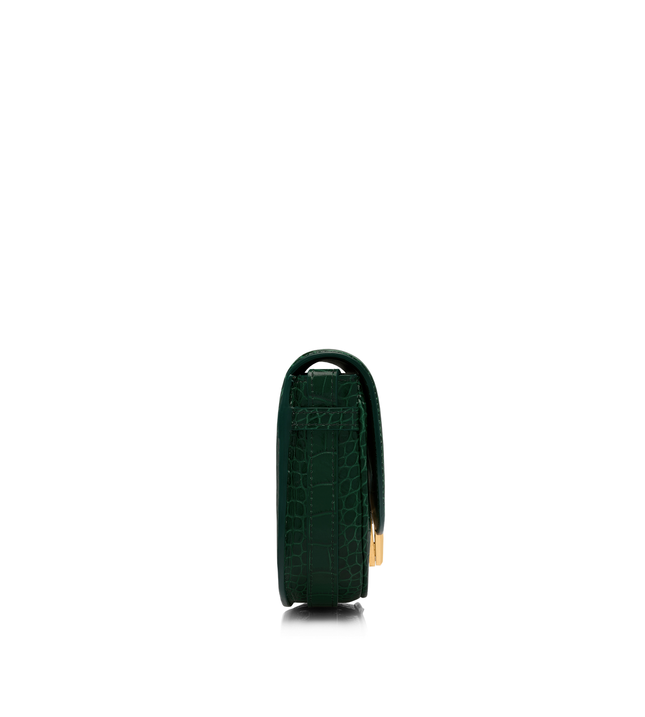 SHINY STAMPED CROCODILE LEATHER WALLIS MINI BAG image number 1