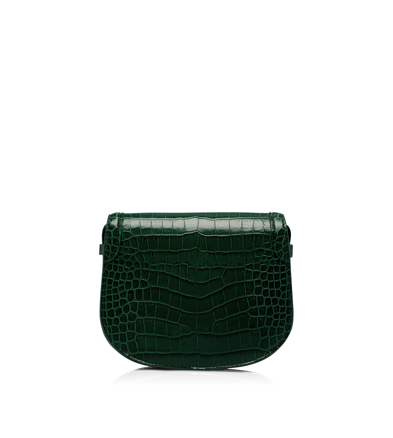 SHINY STAMPED CROCODILE LEATHER WALLIS MINI BAG image number 2